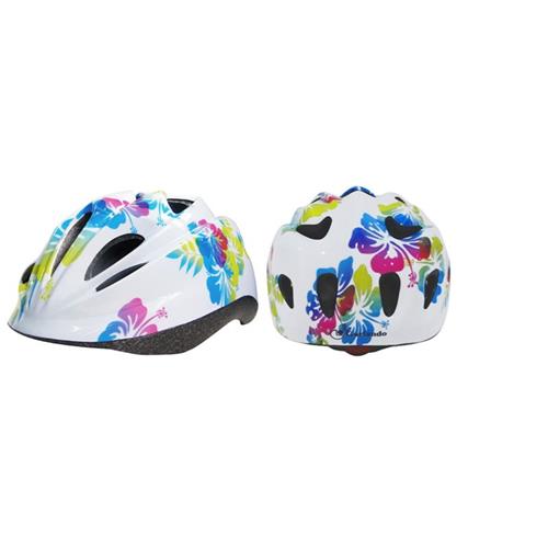 CASCO CASCHETTO BICI FLOWERS TAGLIA XS (DAL 49 AL 51)
