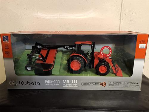 TRATTORE KUBOTA CON FALCIATRICE CON LUCI E SUONI M5-111
