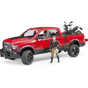 BRUDER FUORISTRADA POWER WAGON + SCRAMBLER DUCATI 