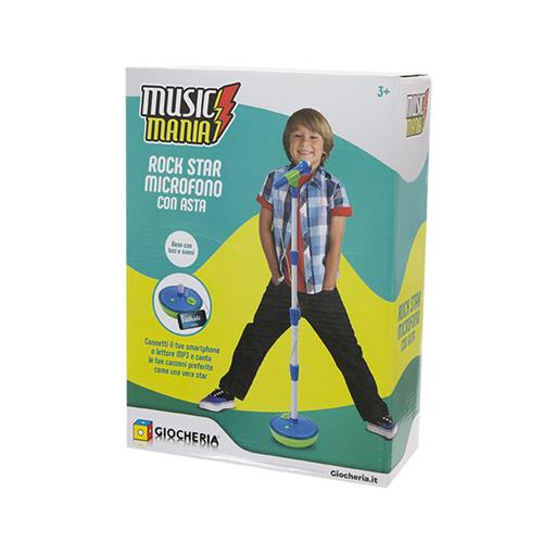 MUSIC MANIA - BOY ASTA CON MICROFONO AZZURRA