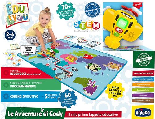 CHICCO LE AVVENTURE DI CAPITAN CODY TAPPETO EDUCATIVO