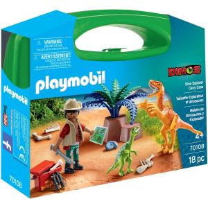 PLAYMOBIL DINOS VALIGETTA DINOSAURO E ESPLORATORE