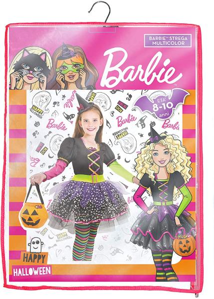 COSTUME BARBIE STREGA MULTICOLOR 8-10 ANNI