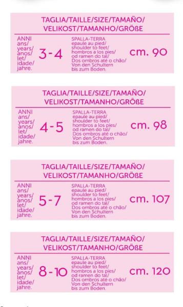 COSTUME BARBIE STREGA MULTICOLOR 8-10 ANNI