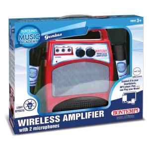 AMPLIFICATORE WIRELESS CON 2 MICROFONI