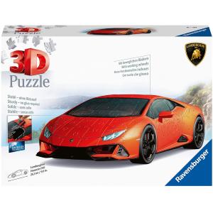 PUZZLE 3D VEICOLI LAMBORGHINI HURACAN  ARANCIONE 