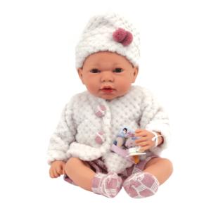 ARIAS - DOLCE BEBÈ 40 CM CORPO MORBIDO CON SONAGLIO E CIUCCIO