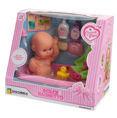 COCCOLE E BACI BAMBOLOTTO CON BAGNETTO VASCA E ACCESSORI