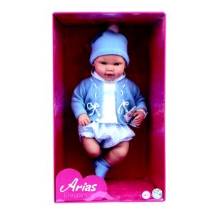 ARIAS - BEBÈ DOLCI SUONI CON VESTITINO AZZURRO