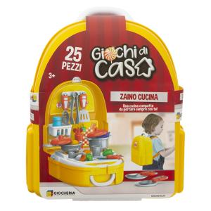 GIOCHI DI CASA - ZAINETTO LITTLE CHEF CON ACCESSORI E ALIMENTI