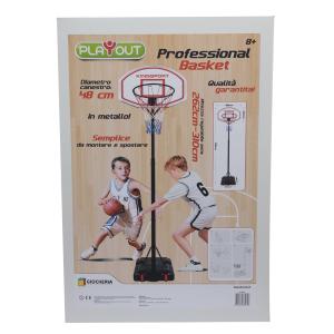 PLAY OUT - BASKET CANESTRO PROFESSIONAL ALTEZZA REGOLABILE DA 262 CM A 310 CM.