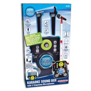 MUSIC ACCADEMY SOUND BOX CON 2 MICROFONI CON POSIZIONE REGOLABILE KARAOKE 