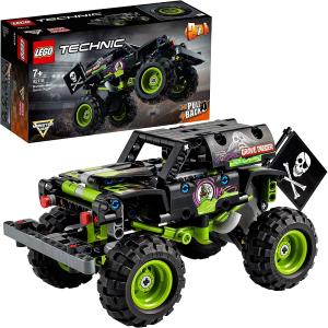 LEGO TECHNIC MONSTER JAM GRAVE DIGGER E BUGGY FUORISTRADA CON MOTORE PULL-BACK