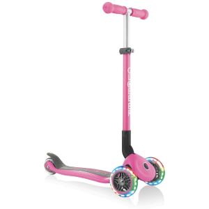GLOBBER MONOPATTINO 3 RUOTE PRIMO RICHIUDIBILE CON LUCI ROSA