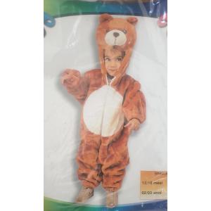 COSTUME PELUCHE ORSETTO ORSO BUBU MIS 2-3 ANNI