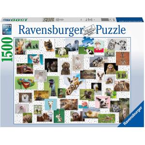 PUZZLE 1500 PZ COLLAGE DI ANIMALI DIVERTENTI