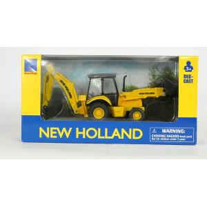MINI NEW HOLLAND DUPLO BENNA E SCAVATORE B11OC- DIE CAST