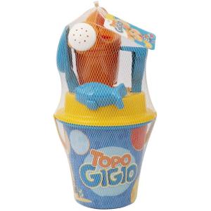 SET MARE CON SECCHIELLO E ACCESSORI TOPO GIGIO