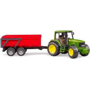 BRUDER TRATTORE JOHN DEERE 6920 CON RIMORCHIO