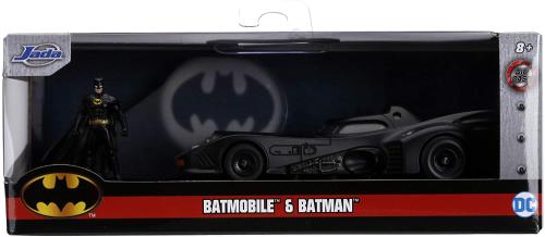 MODELLINO DIE CAST IN SCALA 1:32 -BATMOBILE E BATMAN 1989