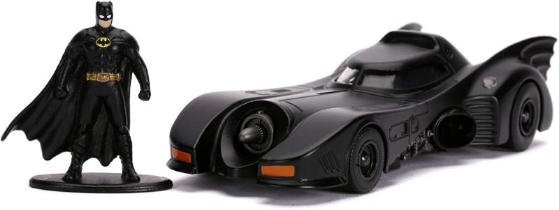 MODELLINO DIE CAST IN SCALA 1:32 -BATMOBILE E BATMAN 1989