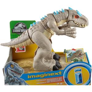 IMAGINEXT JURASSIC WORLD DINOSAURO INDOMINUS REX, MORDE E SI MUOVE