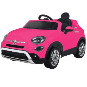 AUTO ELETTRICA FIAT 500X ROSA FRAGOLA 12V CON RADIOCOMANDO 