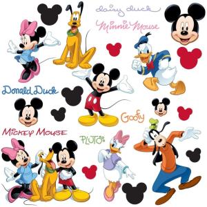 DISNEY MICKEY MOUSE E I SUOI AMICI ADESIVI PARETE REMOVIBILI