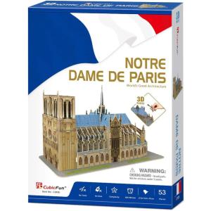 PUZZLE 3D MONUMENTI C: NOTRE DAME DE PARIS 53 PZ