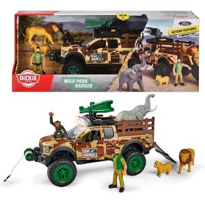 WILD PARK FORD RANGER 1:24 + PERSONAGGIO E ANIMALI
