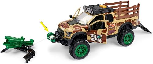 WILD PARK FORD RANGER 1:24 + PERSONAGGIO E ANIMALI