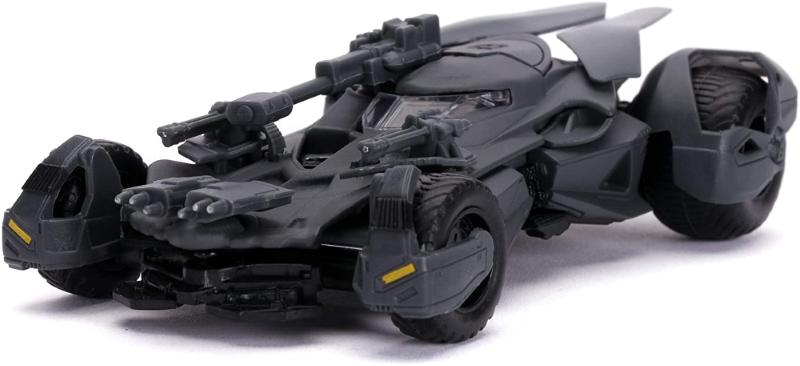 MODELLINO DIE CAST IN SCALA 1:32 - JUSTICE LEAGUE BATMOBILE E BATMAN