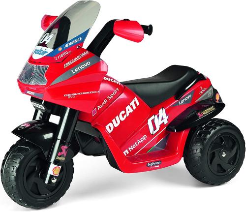 MOTO DUCATI DESMOSEDICI 6V A BATTERIA PEG  ACCELLERATORE A PEDALE I IDEA REGALO 