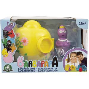 BARBAPAPA' CASETTA CON 1 PERSONAGGIO - BARBABELLA CON LA SUA CAMERETTA GIALLA