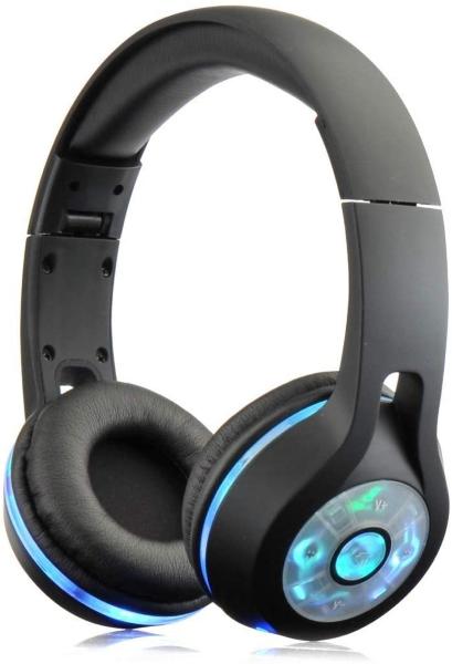 CUFFIE  BLUETOOTH WIRELESS CON LUCI LED