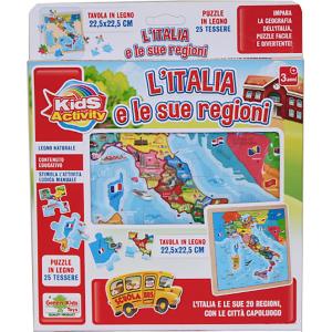 ITALIA PUZZLE IN LEGNO 25 TESSERE