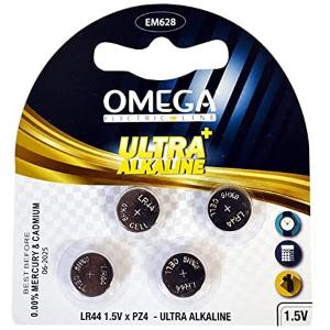 BATTERIA ULTRA ALKALINE LR44 OMEGA ELECTRIC LINE 1,5V 4PZ