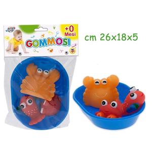 ANIMALI MARINI IN VINILE 3 PEZZI CON VASSOIO