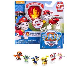 PAW PATROL PERSONAGGI CON ZAINETTO SALVATAGGIO (MARSHALL'S - RUBBLE'S - SPY CHASE'S - SKYE - RYDER)