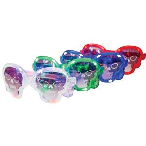 OCCHIALI TESCHIO CON LUCE LED COLORI ASSORTITI