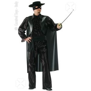 COSTUME CAVALIERE NERO MIS. M IN BUSTA ZORRO