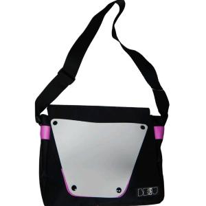 BE U BORSA MESSENGER BAG FUCSIA NERO 40X32 CM