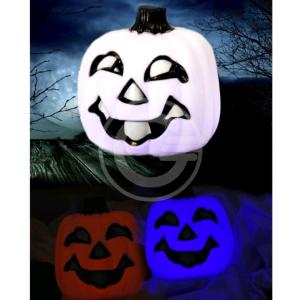 ZUCCA BIANCA CON LUCE DIAM CM 12 H CM 12