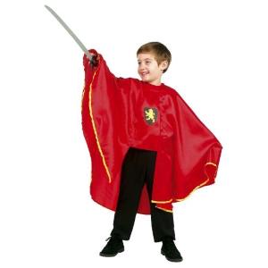 COSTUME SPADACCINO MOSCHETTIERE ROSSO 5 7 ANNI
