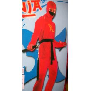 COSTUME GUERRIERO NINJA ROSSO MIS XL