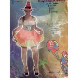 COSTUME STREGA ARANCIONE MIS UNICA