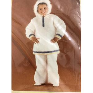 COSTUME PELUCHE ESQUIMESE MIS 1-3 ANNI