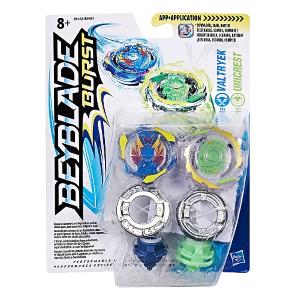 BEYBLADE DUAL PACK 2 TROTTOLE VALTRYEK E UNICREST