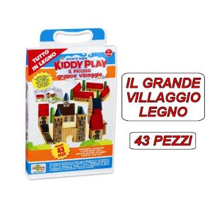 KIDDY PLAY VILLAGGIO IN LEGNO 43 PZ