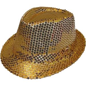 CAPPELLO PAILLETTES ORO